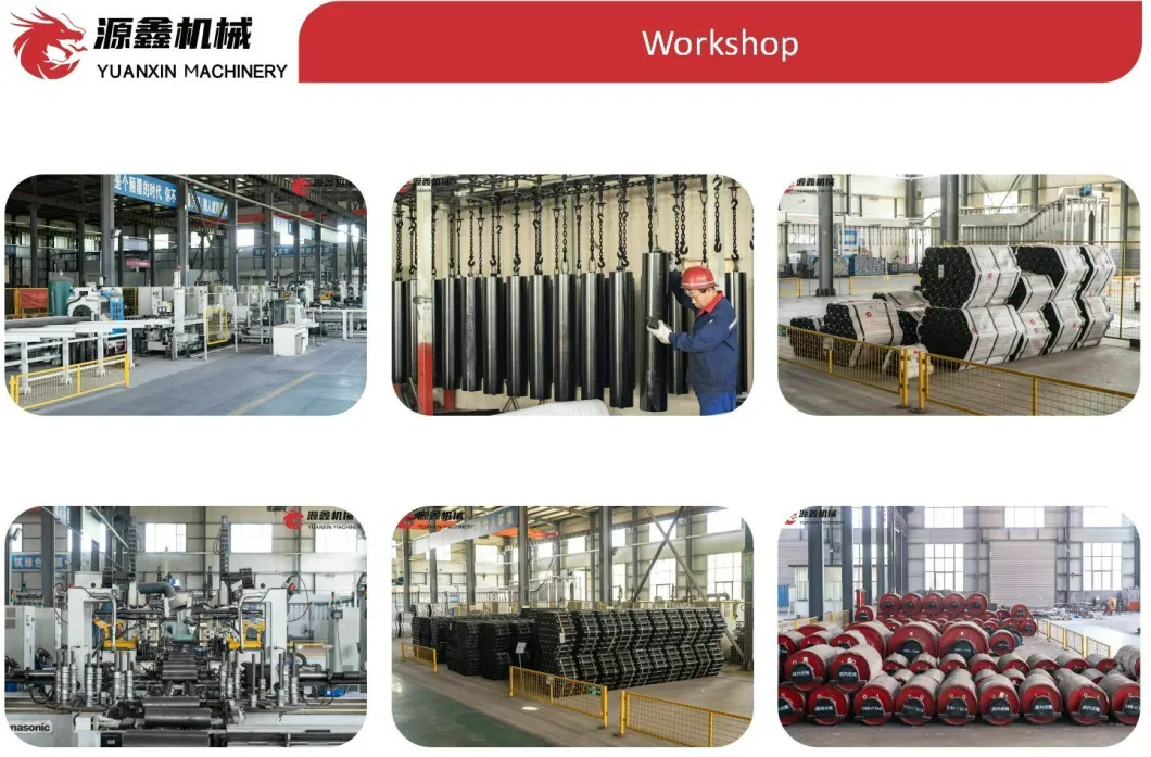 Conveyor Rollers/Steel Idler/Plastic Roller, Rubber Disc Roller, Impact Cushion Roller, Return Roller with Rubber Disc