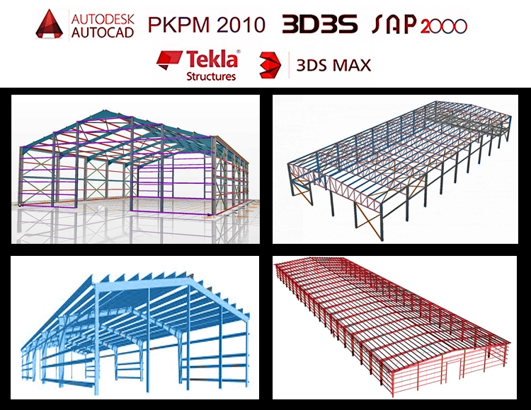 Prefab Workshop Warehouse Garage Parking Steel Structure Automated Warehouse