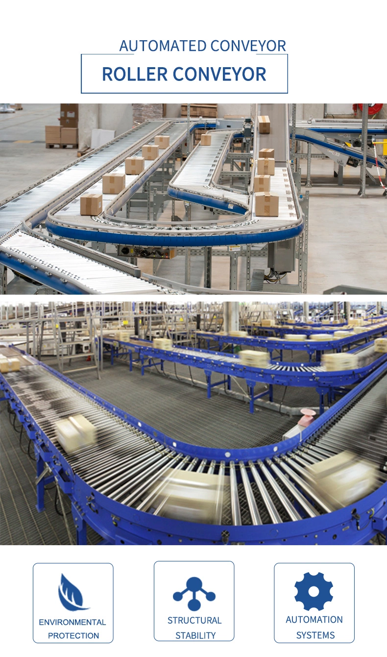 Hairise Stainless Steel 304 Wtih FDA& Gsg Certificate Automated Wheel Roller Conveyor