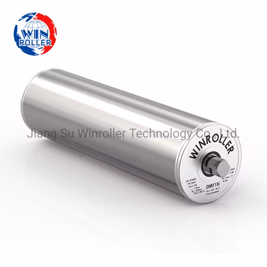 Rodillo loco del transportador de material inoxidable Winroller de venta caliente con funda de PU para transportador de almacén